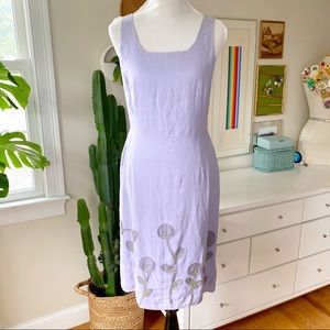 Betty Barclay Lilac Linen Dress GB 8 / EU 34 / US 4